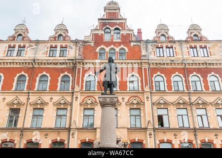 Vyborg, Russia - Le strade di Vyborg. La zona del municipio della città vecchia. Regione di Leningrado. Foto Stock