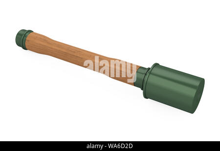 Il tedesco Stick Grenade isolato Foto Stock