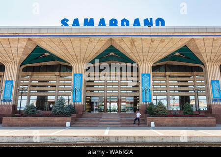Stazione di Samarcanda in Uzbekistan Foto Stock