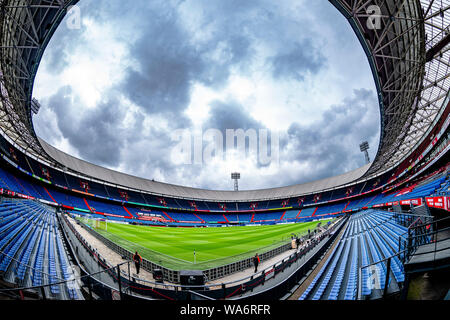 ROTTERDAM, Paesi Bassi, 18-08-2019, calcio, stadio De Kuip, olandese eredivisie, stagione 2019-2020, stadio panoramica, prima della partita Feyenoord - Utrecht Foto Stock