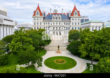 New York State Capitol, Albany, New York, Stati Uniti d'America Foto Stock