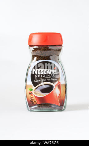 Vasetto di Nescafe caffè originali. Foto Stock