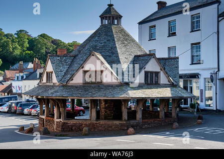 Il mercato dei filati House di Dunster, Somerset Foto Stock