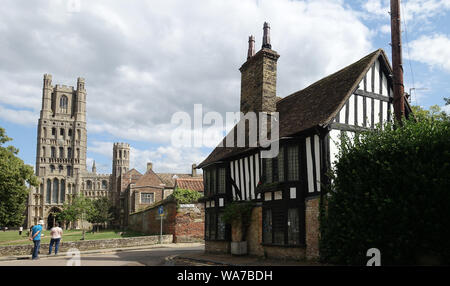 Oliver Cromwell house di Ely , Cambridgeshire , in Inghilterra, Regno Unito Foto Stock