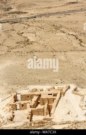 Sito archeologico di Shivta. (Vecchio incenso città carovaniere). Israël. Foto Stock