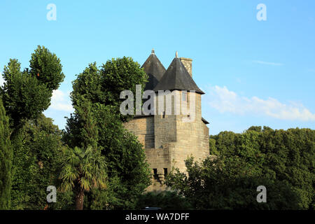 Tour du Connetable dalla Rue du Rempart, Vannes, Morbihan, in Bretagna, Francia Foto Stock