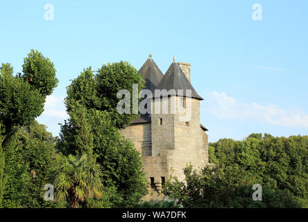 Tour du Connetable dalla Rue du Rempart, Vannes, Morbihan, in Bretagna, Francia Foto Stock