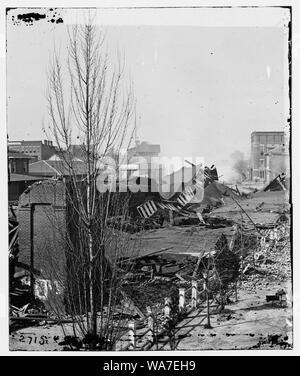 Atlanta, Ga. Rovine di deposito, soffiato su Sherman della partenza di Abstract: Selezionato Guerra civile fotografie, 1861-1865 Foto Stock