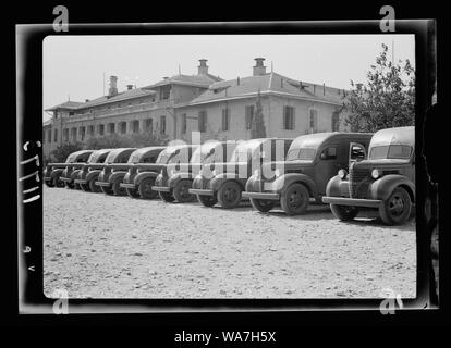 Australian dono alla Croce Rossa britannica di 9 la Croce Rossa ambulanze. I nove ambulanze presentato alla Croce Rossa britannica Foto Stock