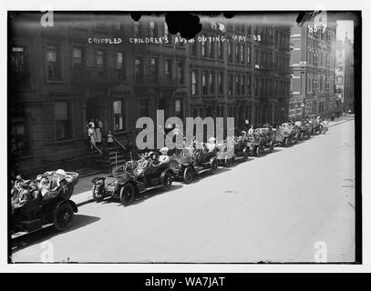Auto giostre per bambini mutilati, New York Foto Stock