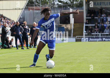 HARTLEPOOL, Inghilterra, Agosto 17th Pietro Kioso di Hartlepool Regno durante il Vanarama National League match tra Hartlepool Regno e Bromley al Victoria Park, Hartlepool sabato 17 agosto 2019. (Credit: Mark Fletcher | MI News) Foto Stock