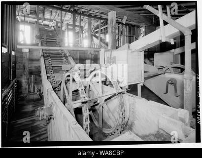 Il sistema di trasporto - Rame Kennecott Corporation, sul fiume di rame e Northwestern Railroad, Kennicott, Valdez-Cordova Area di censimento, AK Foto Stock