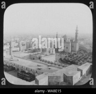 Il Cairo - panorama dalla cittadella - metà sinistra Foto Stock