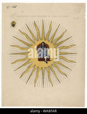 Calendario royal indiquant le cours du soleil Foto Stock