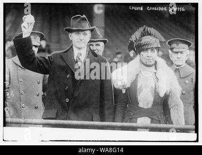 Calvin Coolidge e mia moglie Foto Stock