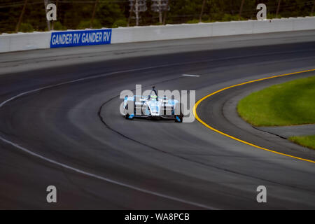 Agosto 17, 2019, lunga vasca, Pennsylvania, USA: Conor Daly (59) degli Stati Uniti le pratiche di alimentazione ABC 500 in Pocono Raceway in lunga vasca, Pennsylvania. (Credito Immagine: © Colin J Mayr mola Media/ASP) Foto Stock