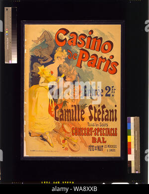 Casino de Paris, poster di Jules Chéret. Français : Affiche Casino de Paris, par Jules Chéret. Foto Stock