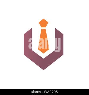 Chiave esagonale a legare il logo, vettore Design icona Illustrazione Vettoriale