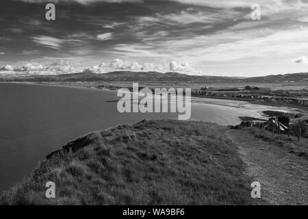 La città balneare di Borth sulla costa Ceredigion Mid Wales UK. Giugno 2019 Foto Stock