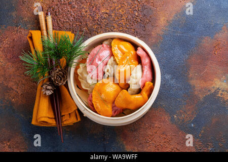 Songpyeon torte di riso per Chuseok Foto Stock