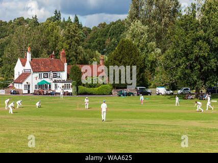 Village cricket Tilford. Foto Stock