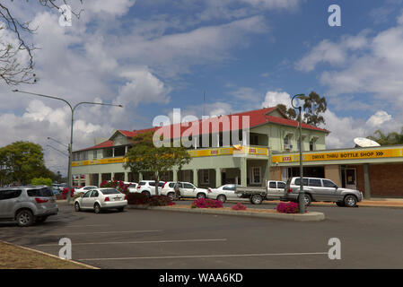 Rams Head Hotel (1930) in stile art deco Millmerran Darling Downs Queensland Australia Foto Stock