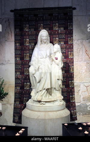 Vierge-Marie e Sainte-Anne. La St Anne's Church. Gerusalemme. Israël. Foto Stock