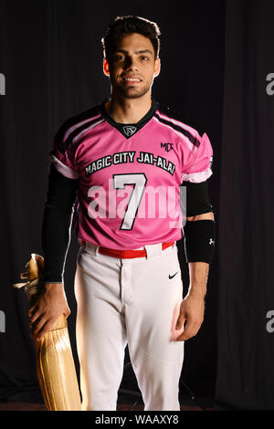 MIAMI, FL - 16 agosto: città magica Jai-Alai ritratto team al Magic City Casino il 16 agosto 2019 a Miami in Florida. Credito: mpi04/MediaPunch Foto Stock