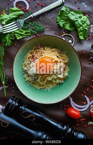 Pasta all'uovo Foto Stock