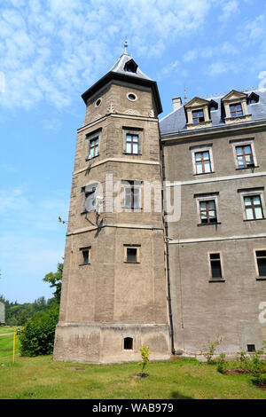 Polonia - la vista del castello di Goluchow. Grande Polonia provincia (Wielkopolska). Foto Stock