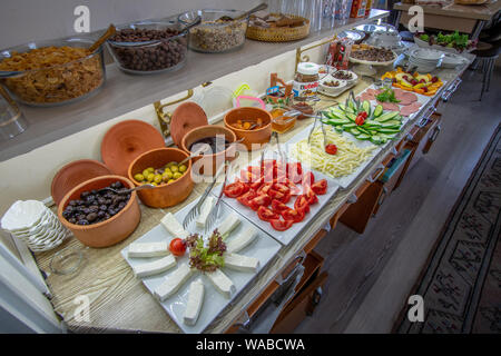 Autentico Bagno turco Colazione a Buffet a Selcuk Turchia Foto Stock