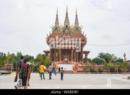 Interni del Monastero di Lumbini, Nepal. Foto Stock
