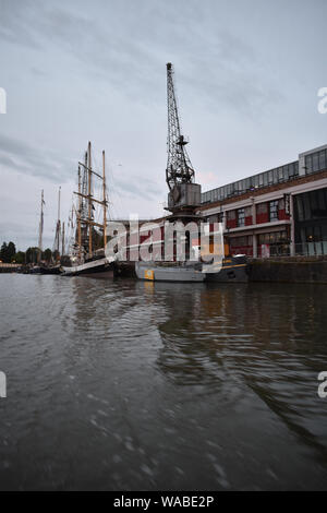 Dock di Bristol, Regno Unito Foto Stock