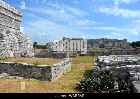 Templi maya messico Foto Stock