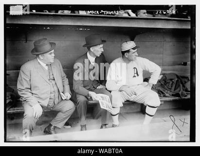 Connie Mack & Ira Thomas (autobus), Philadelphia AL (baseball) Foto Stock