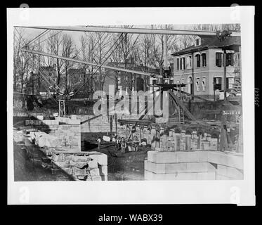 Costruzione di Stati Uniti Treasury Building, Washington D.C. Foto Stock