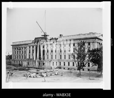 Costruzione di Stati Uniti Treasury Building, Washington D.C. Foto Stock