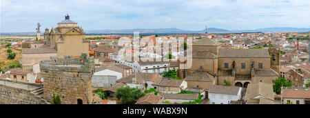 Vista panoramica di Oropesa dal castello Foto Stock