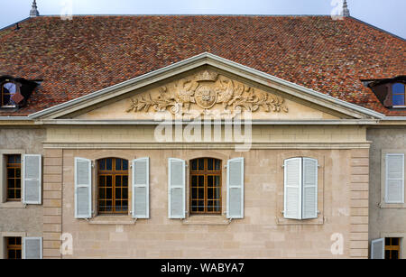 Dardagny Castello, Chateau de Dardagny, Dardagny, Cantone di Ginevra, Svizzera Foto Stock