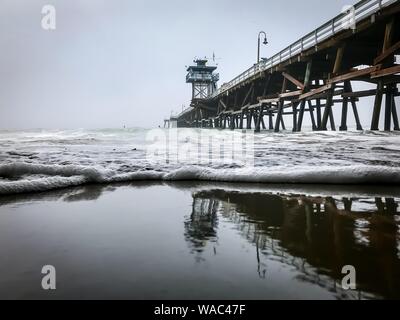 San Clemente, la pesca del molo Foto Stock