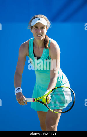 Aegon International 2016, Eastbourne Inghilterra - Johanna Konta di GBR in azione contro Lesia Tsurenko (UKR). Martedì, 21 Giugno, 2016. Photo credit: n Foto Stock