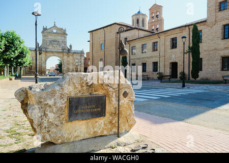 Città Sahagun segna il centro del Camino di Santiago di Compostela Foto Stock