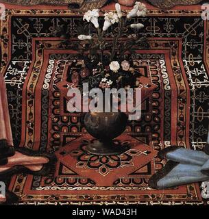Domenico Ghirlandaio, Madonna in trono col Bambino tra i santi, uffizi 01. Foto Stock