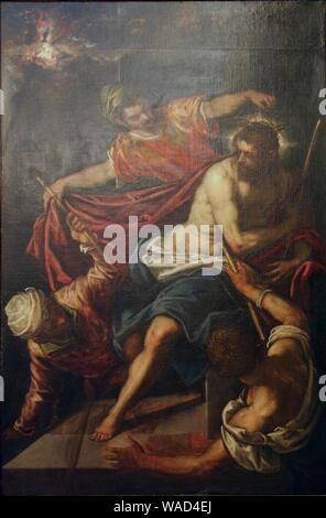 Domenico Tintoretto - Cristo coronato di spine. Foto Stock