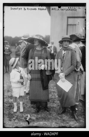 Dorothy & Richard Arnold, Sig.ra A. Untermeyer (ossia Untermyer) Foto Stock