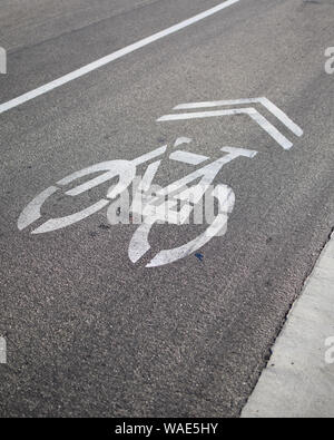 Pista ciclabile, South Pasadena California Foto Stock