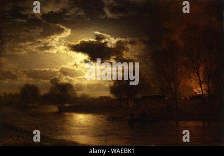 Louis Douzette - Das Feuer. Foto Stock