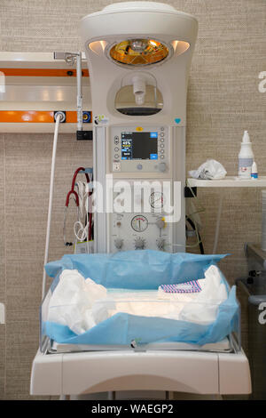 Sala parto, l'unità di controllo per neonati, Carlsbad, Repubblica Ceca Foto Stock