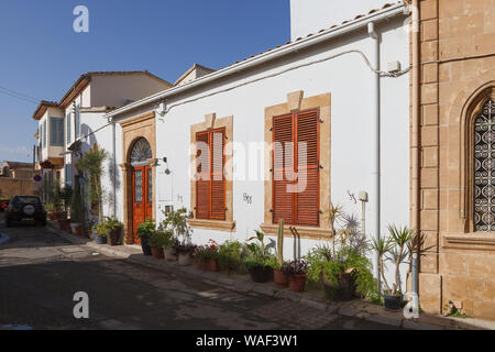 NICOSIA, Cipro - marzo, 29, 2018: strade della città vecchia Foto Stock