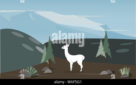 Illustrazione vettoriale di una lama che si trova in natura, vettore Illustrazione Vettoriale